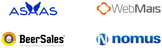 Parceiros Gestão Max: Asaas, Web Mais, Beer Sales, Nomus